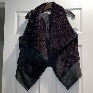 Faux fur vest